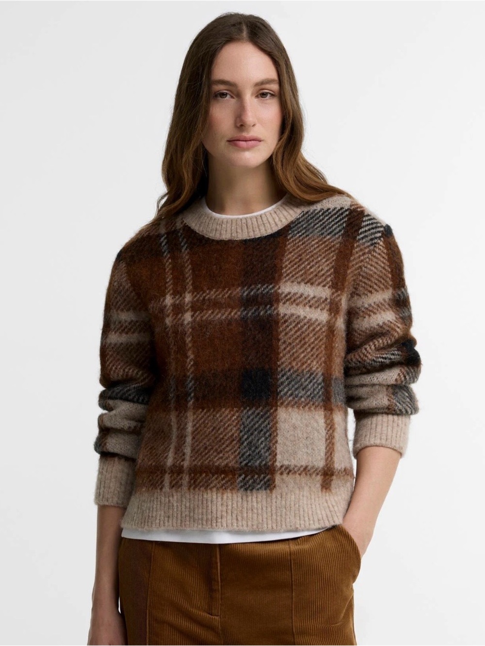 Barbour Glendyn Tartan Crew Neck Jumper Sweater NWT Original Packaging